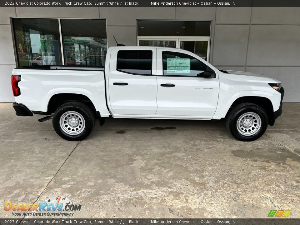 Summit White 2023 Chevrolet Colorado Work Truck Crew Cab Photo #6