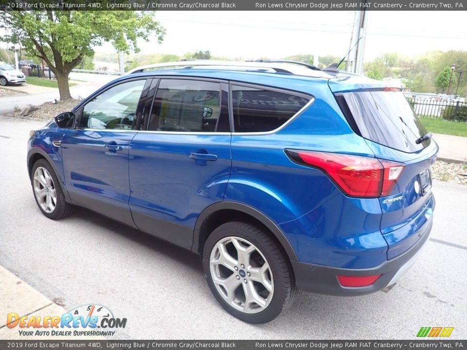 2019 Ford Escape Titanium 4WD Lightning Blue / Chromite Gray/Charcoal Black Photo #6