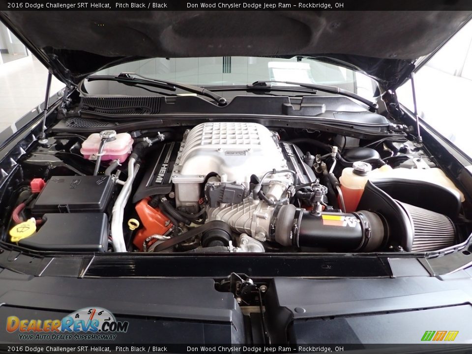 2016 Dodge Challenger SRT Hellcat Pitch Black / Black Photo #6