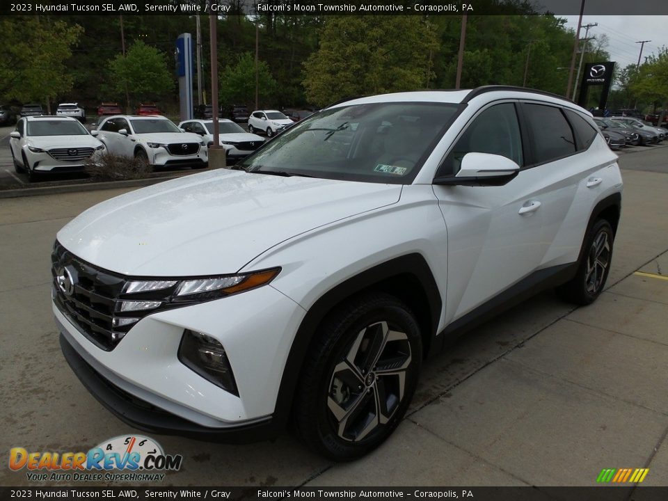 2023 Hyundai Tucson SEL AWD Serenity White / Gray Photo #7