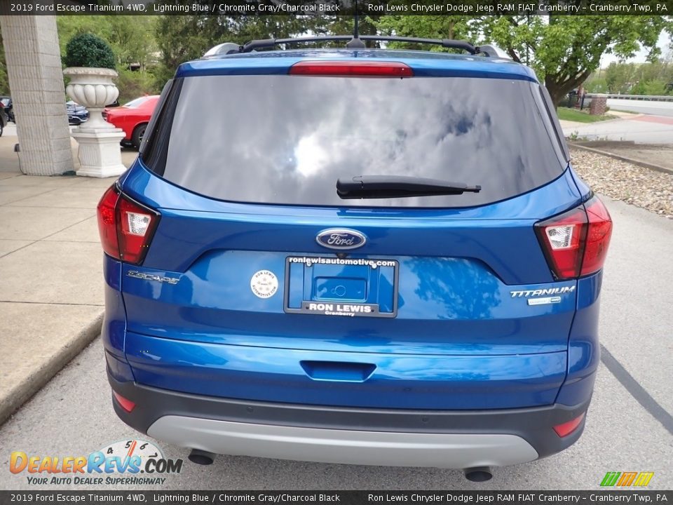 2019 Ford Escape Titanium 4WD Lightning Blue / Chromite Gray/Charcoal Black Photo #7