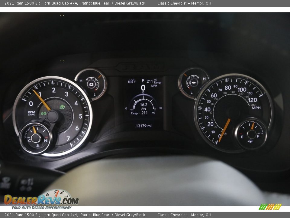 2021 Ram 1500 Big Horn Quad Cab 4x4 Patriot Blue Pearl / Diesel Gray/Black Photo #8