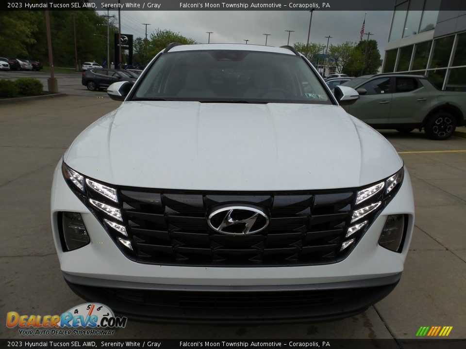 2023 Hyundai Tucson SEL AWD Serenity White / Gray Photo #8