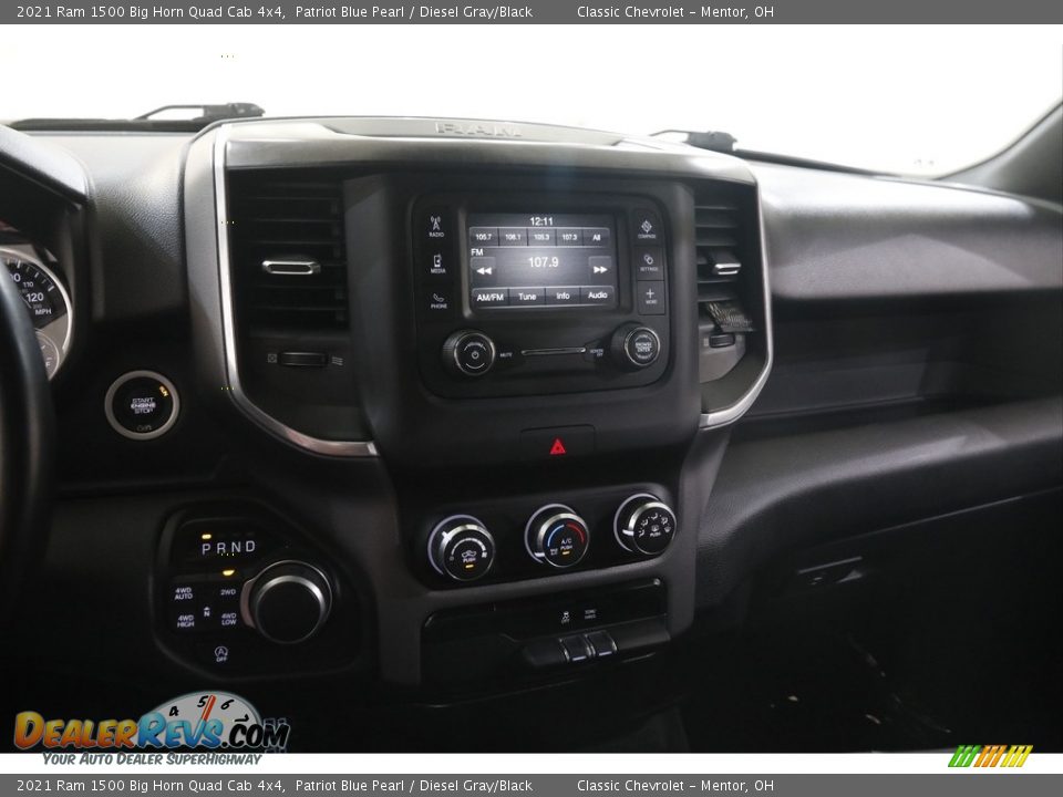 2021 Ram 1500 Big Horn Quad Cab 4x4 Patriot Blue Pearl / Diesel Gray/Black Photo #9