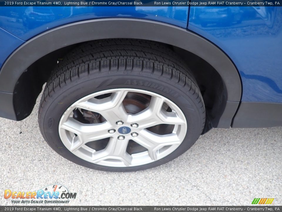 2019 Ford Escape Titanium 4WD Lightning Blue / Chromite Gray/Charcoal Black Photo #9