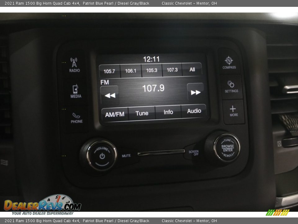 2021 Ram 1500 Big Horn Quad Cab 4x4 Patriot Blue Pearl / Diesel Gray/Black Photo #10