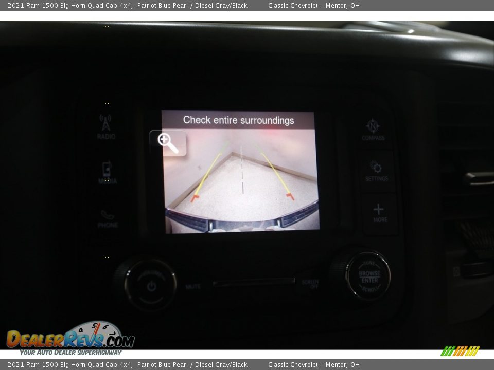 2021 Ram 1500 Big Horn Quad Cab 4x4 Patriot Blue Pearl / Diesel Gray/Black Photo #13