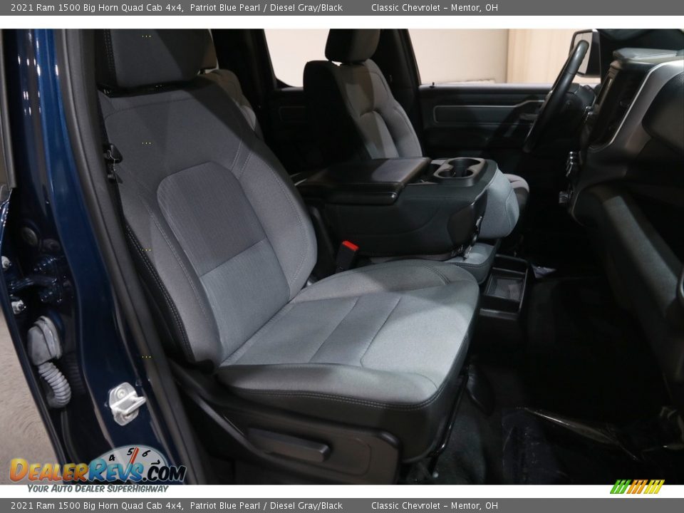 2021 Ram 1500 Big Horn Quad Cab 4x4 Patriot Blue Pearl / Diesel Gray/Black Photo #15