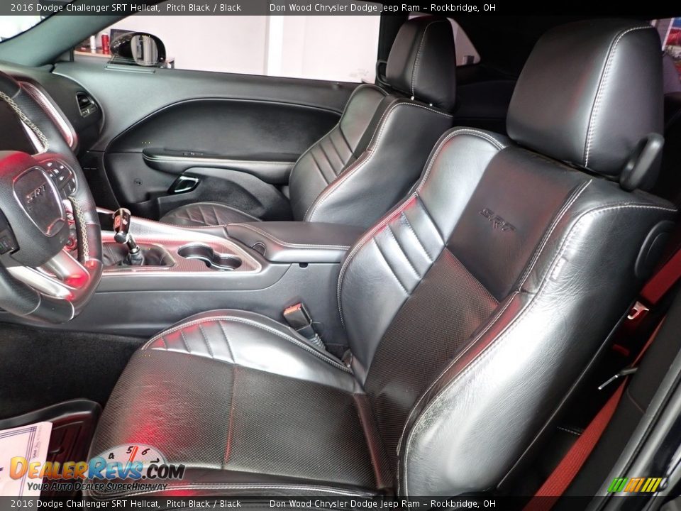 2016 Dodge Challenger SRT Hellcat Pitch Black / Black Photo #15