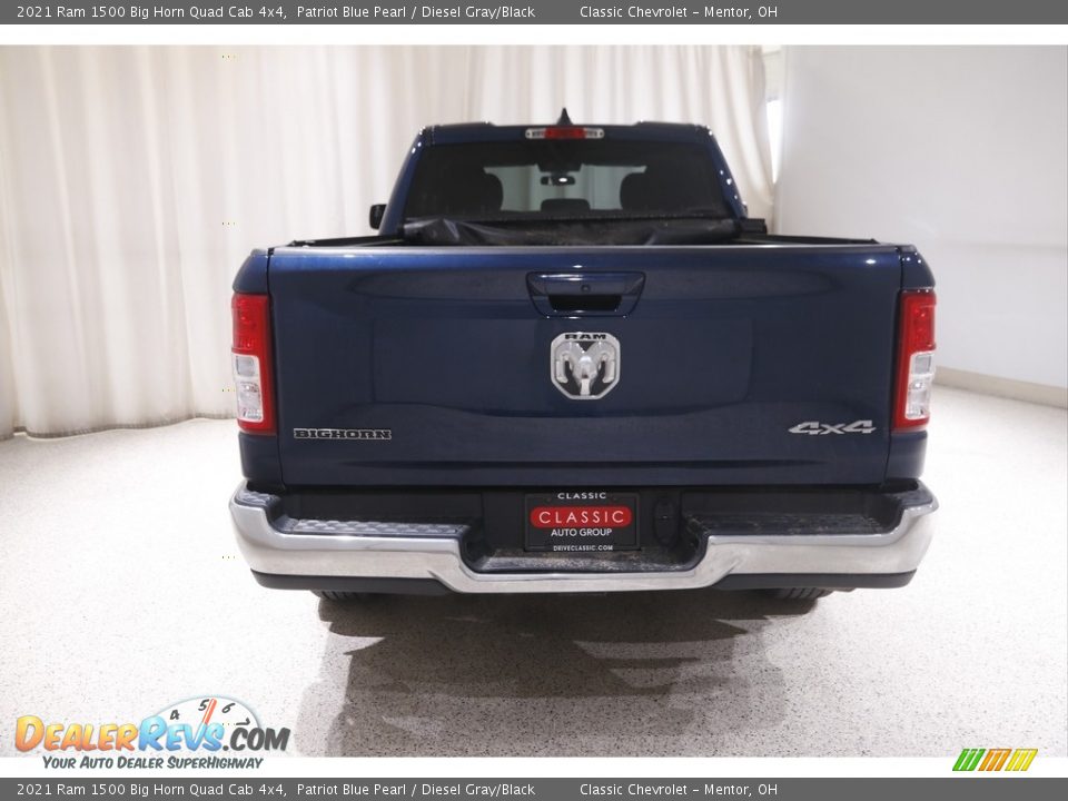 2021 Ram 1500 Big Horn Quad Cab 4x4 Patriot Blue Pearl / Diesel Gray/Black Photo #18