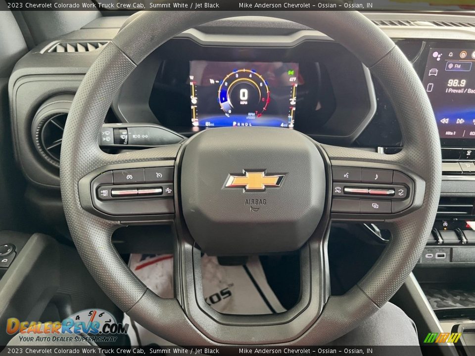 2023 Chevrolet Colorado Work Truck Crew Cab Steering Wheel Photo #17