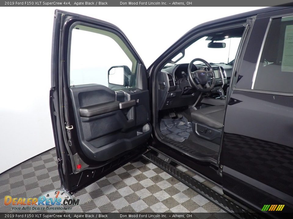 2019 Ford F150 XLT SuperCrew 4x4 Agate Black / Black Photo #18