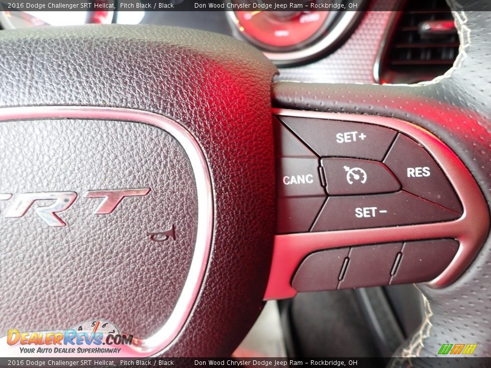 2016 Dodge Challenger SRT Hellcat Pitch Black / Black Photo #18