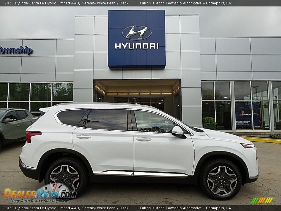 2023 Hyundai Santa Fe Hybrid Limited AWD Serenity White Pearl / Black Photo #1