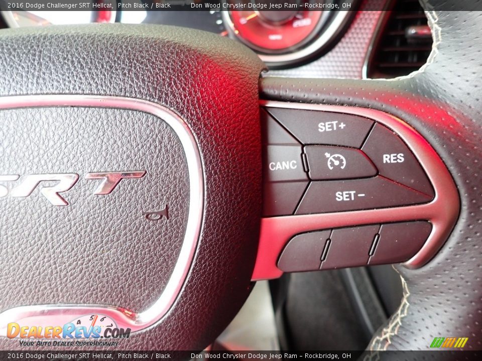 2016 Dodge Challenger SRT Hellcat Pitch Black / Black Photo #20
