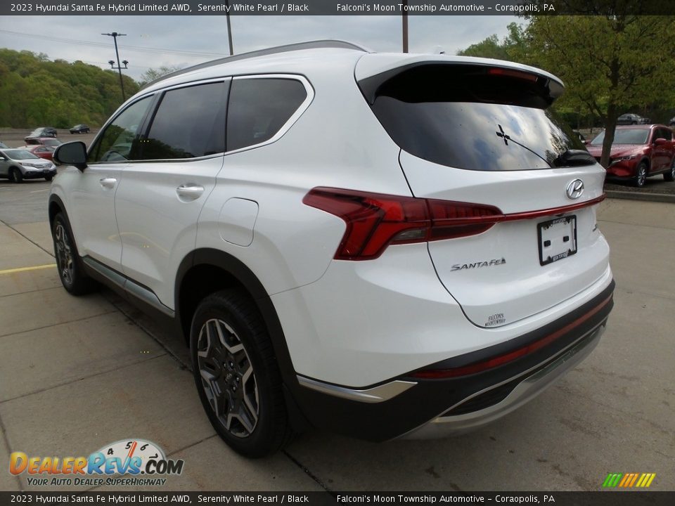 2023 Hyundai Santa Fe Hybrid Limited AWD Serenity White Pearl / Black Photo #5