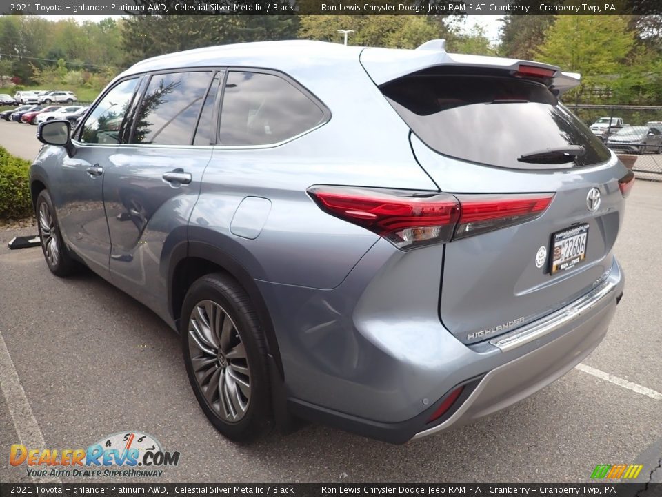 2021 Toyota Highlander Platinum AWD Celestial Silver Metallic / Black Photo #4