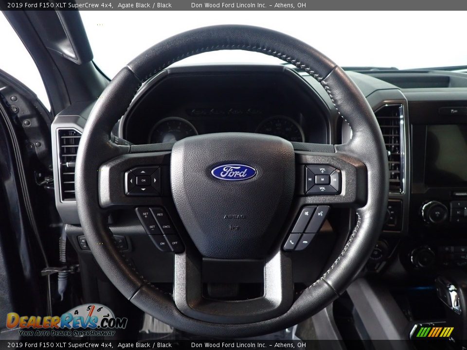 2019 Ford F150 XLT SuperCrew 4x4 Agate Black / Black Photo #25