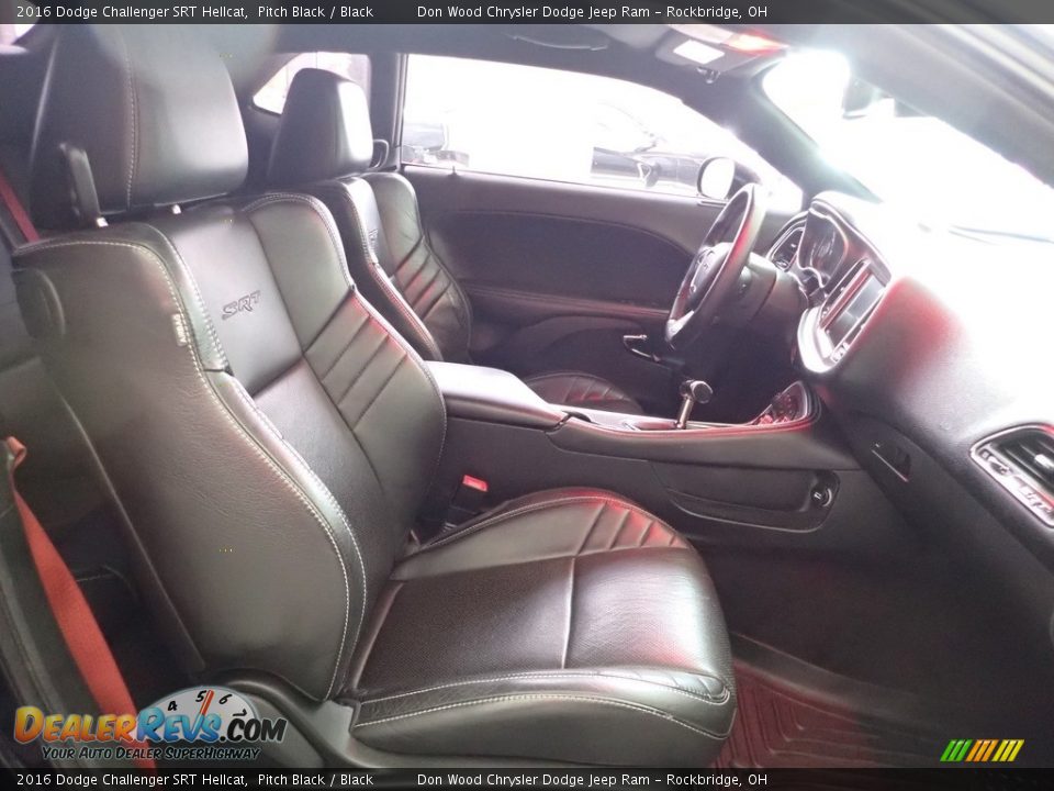2016 Dodge Challenger SRT Hellcat Pitch Black / Black Photo #26