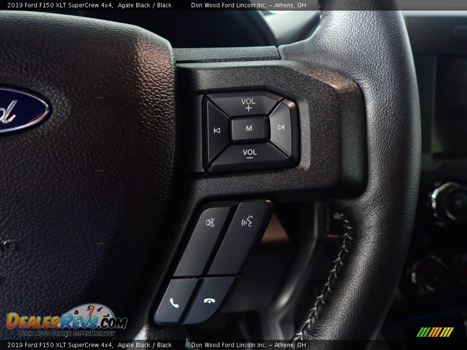 2019 Ford F150 XLT SuperCrew 4x4 Agate Black / Black Photo #28