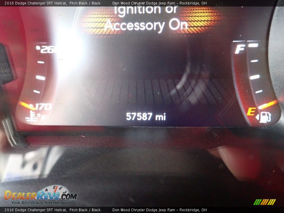 2016 Dodge Challenger SRT Hellcat Pitch Black / Black Photo #29