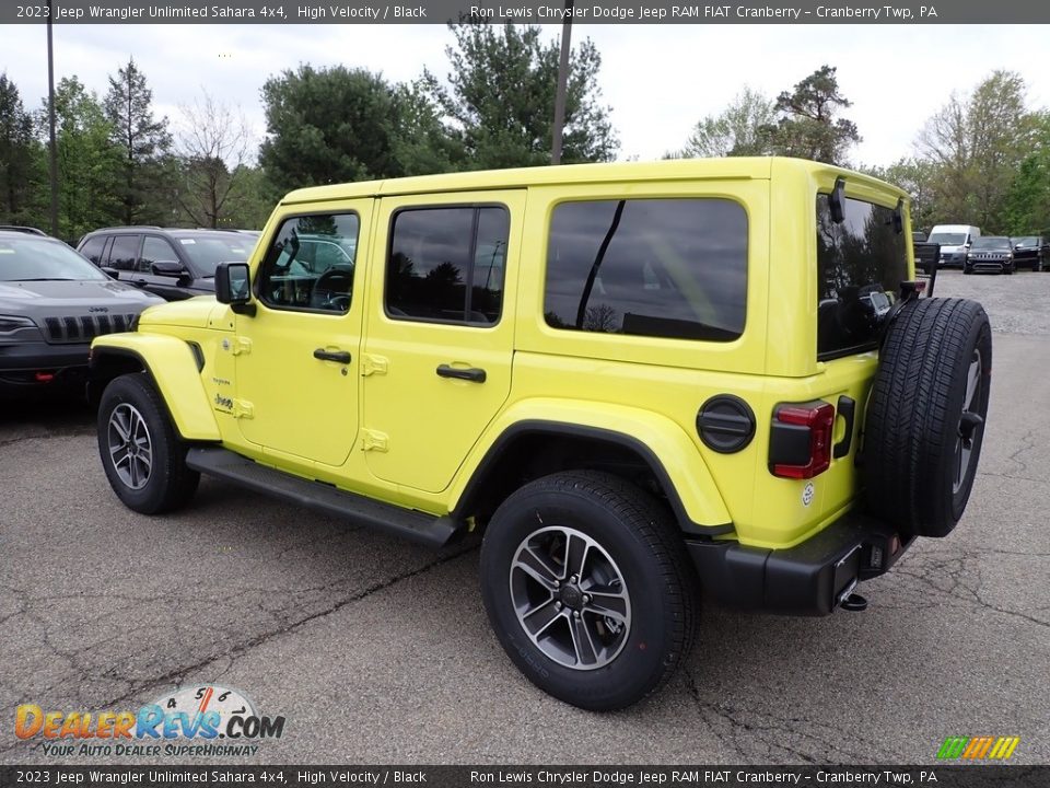 2023 Jeep Wrangler Unlimited Sahara 4x4 High Velocity / Black Photo #3