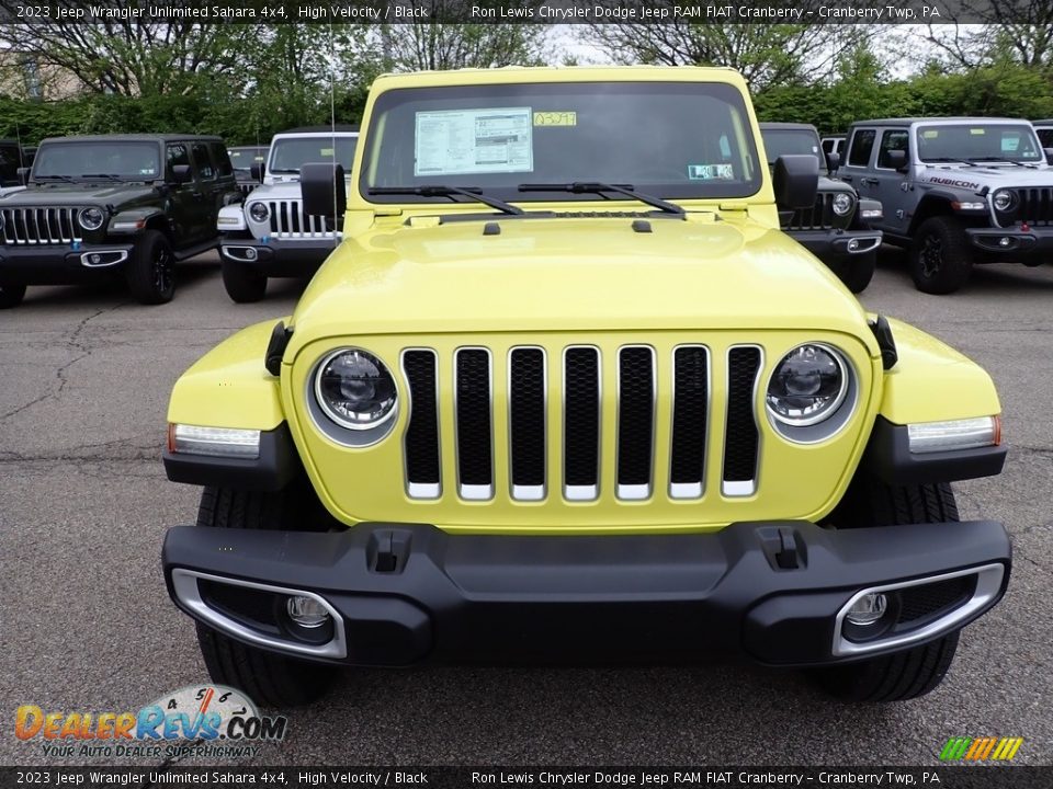 2023 Jeep Wrangler Unlimited Sahara 4x4 High Velocity / Black Photo #8