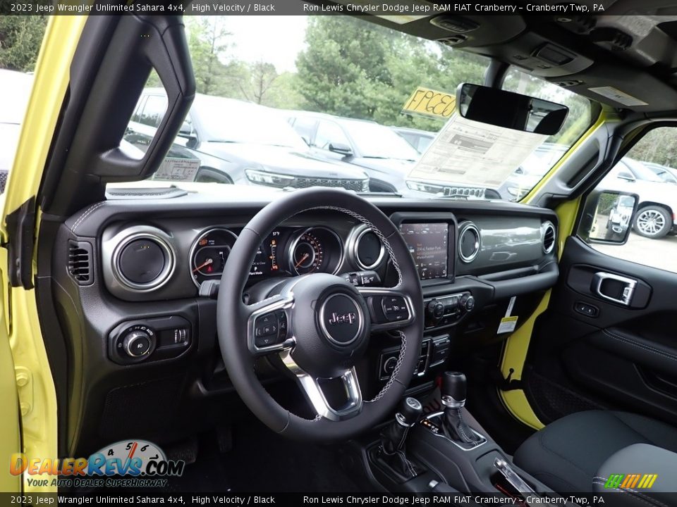 2023 Jeep Wrangler Unlimited Sahara 4x4 High Velocity / Black Photo #12