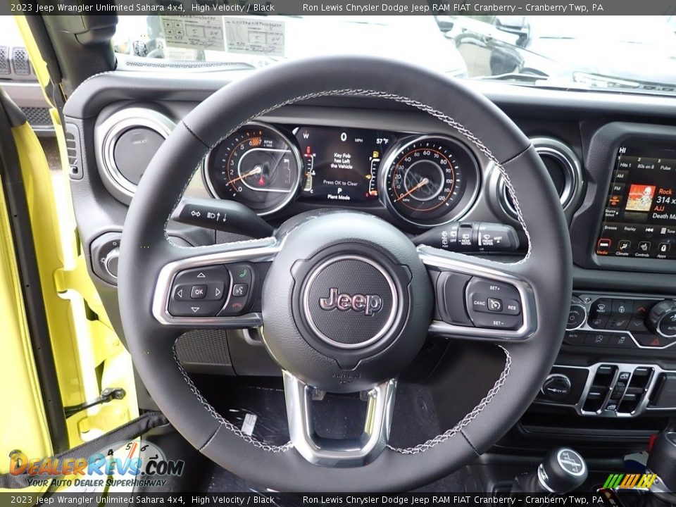 2023 Jeep Wrangler Unlimited Sahara 4x4 Steering Wheel Photo #19