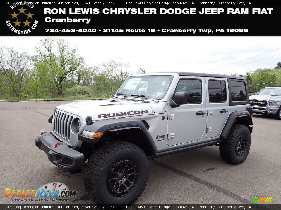 2023 Jeep Wrangler Unlimited Rubicon 4x4 Silver Zynith / Black Photo #1