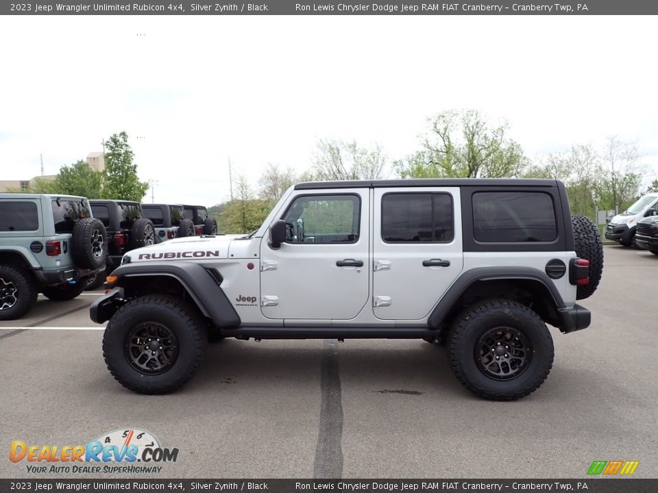 Silver Zynith 2023 Jeep Wrangler Unlimited Rubicon 4x4 Photo #2