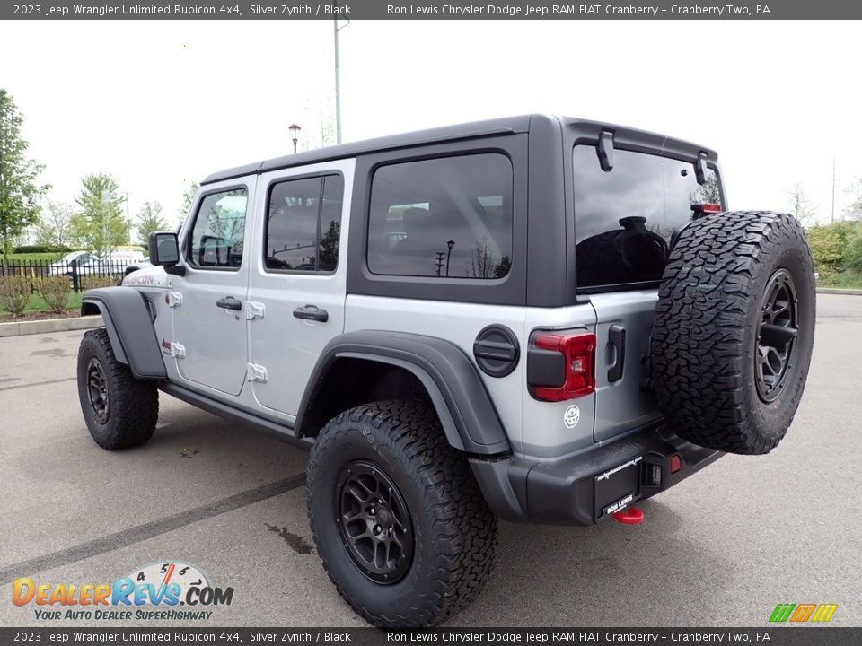 2023 Jeep Wrangler Unlimited Rubicon 4x4 Silver Zynith / Black Photo #3