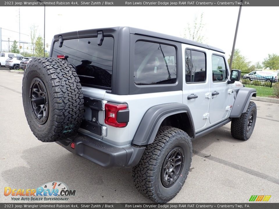 2023 Jeep Wrangler Unlimited Rubicon 4x4 Silver Zynith / Black Photo #5