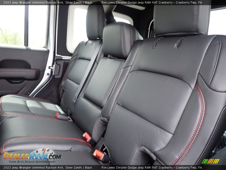 Rear Seat of 2023 Jeep Wrangler Unlimited Rubicon 4x4 Photo #12