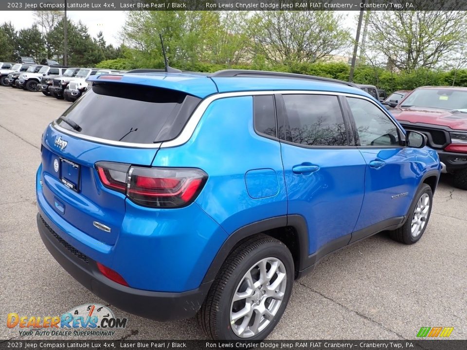 2023 Jeep Compass Latitude Lux 4x4 Laser Blue Pearl / Black Photo #5