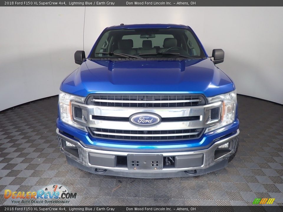 2018 Ford F150 XL SuperCrew 4x4 Lightning Blue / Earth Gray Photo #5