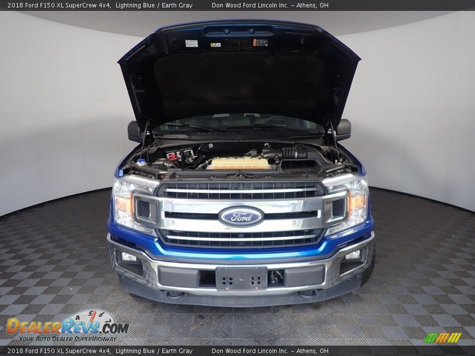 2018 Ford F150 XL SuperCrew 4x4 Lightning Blue / Earth Gray Photo #6