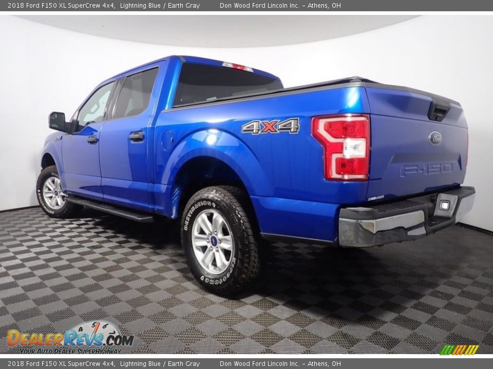 2018 Ford F150 XL SuperCrew 4x4 Lightning Blue / Earth Gray Photo #11