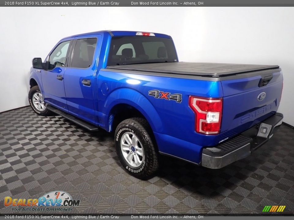 2018 Ford F150 XL SuperCrew 4x4 Lightning Blue / Earth Gray Photo #12