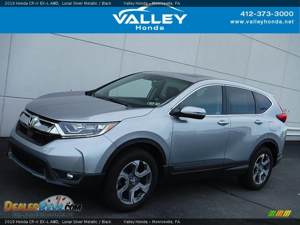 2019 Honda CR-V EX-L AWD Lunar Silver Metallic / Black Photo #1