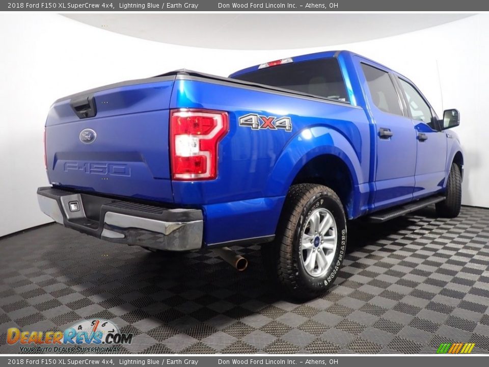 2018 Ford F150 XL SuperCrew 4x4 Lightning Blue / Earth Gray Photo #15