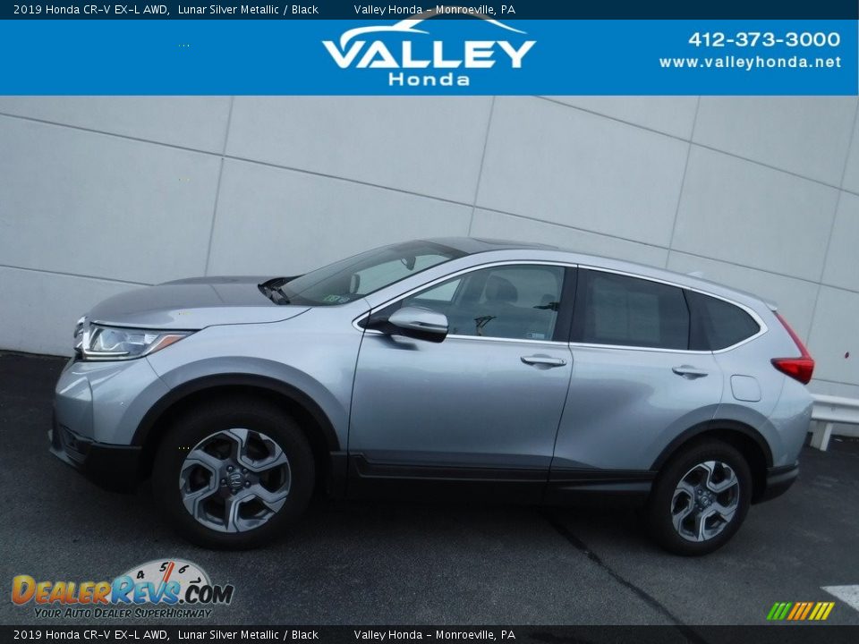 2019 Honda CR-V EX-L AWD Lunar Silver Metallic / Black Photo #2