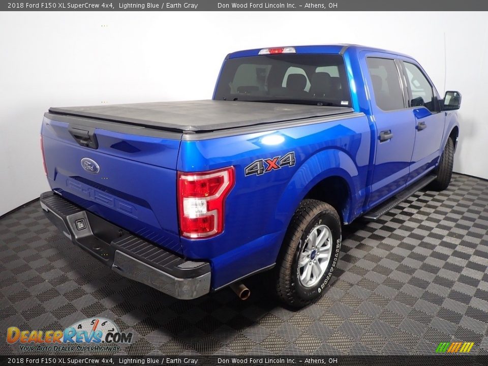 2018 Ford F150 XL SuperCrew 4x4 Lightning Blue / Earth Gray Photo #16