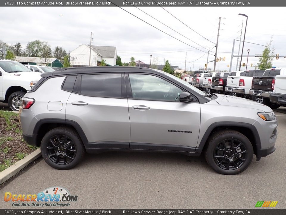 2023 Jeep Compass Altitude 4x4 Billet Silver Metallic / Black Photo #6