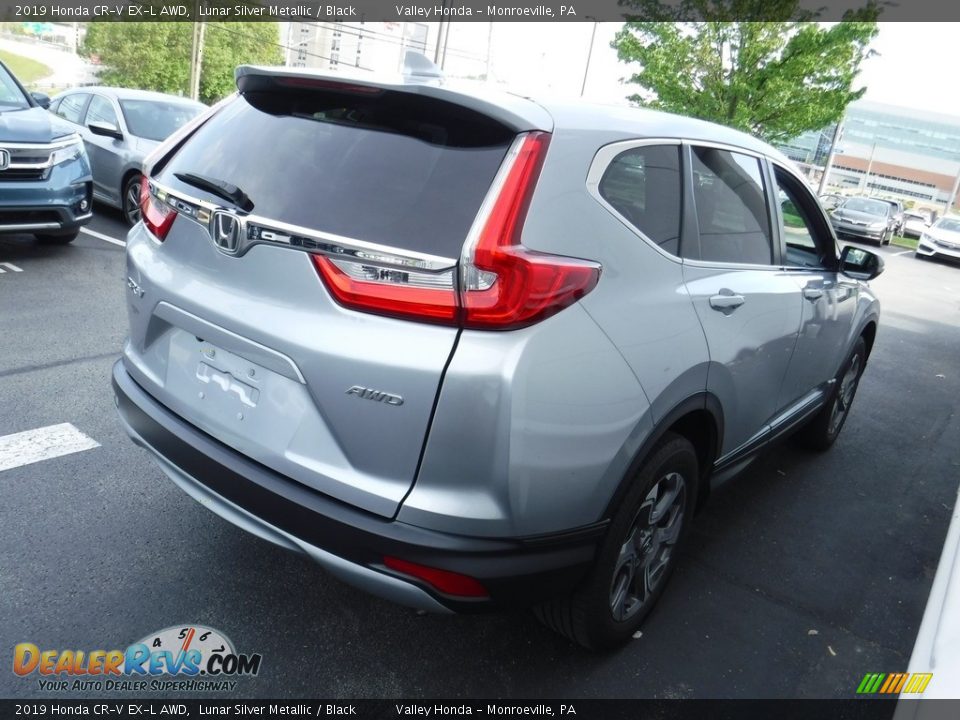 2019 Honda CR-V EX-L AWD Lunar Silver Metallic / Black Photo #7
