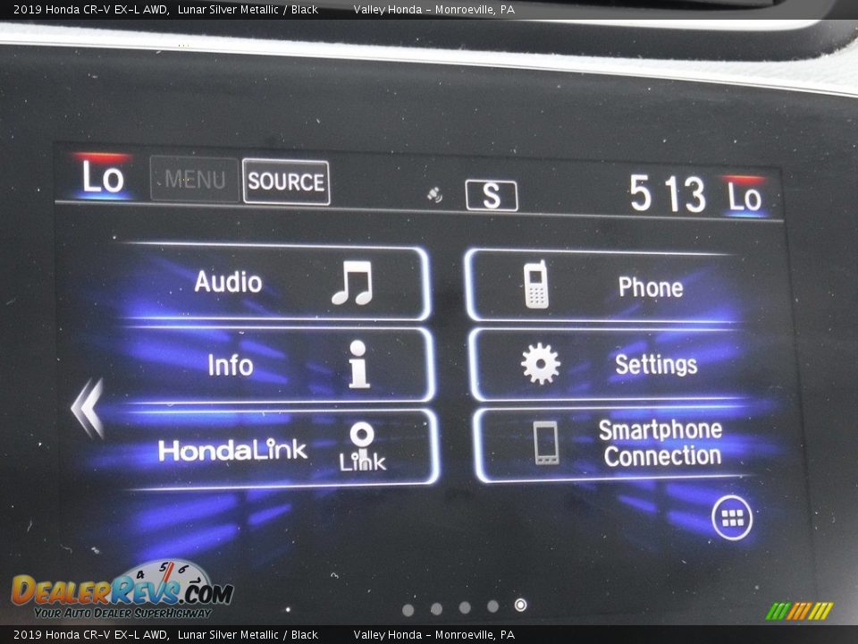 2019 Honda CR-V EX-L AWD Lunar Silver Metallic / Black Photo #17