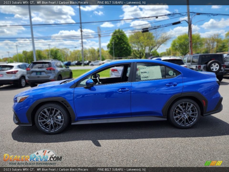 2023 Subaru WRX GT WR Blue Pearl / Carbon Black/Recaro Photo #3