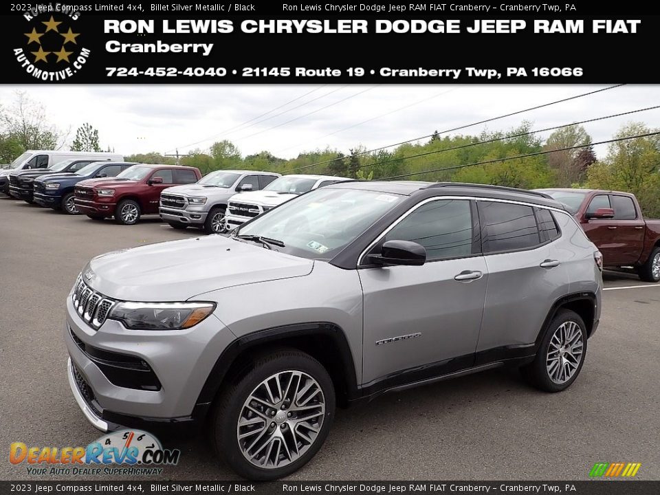 2023 Jeep Compass Limited 4x4 Billet Silver Metallic / Black Photo #1