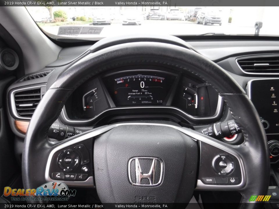 2019 Honda CR-V EX-L AWD Lunar Silver Metallic / Black Photo #22