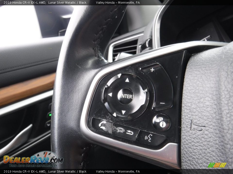 2019 Honda CR-V EX-L AWD Lunar Silver Metallic / Black Photo #23